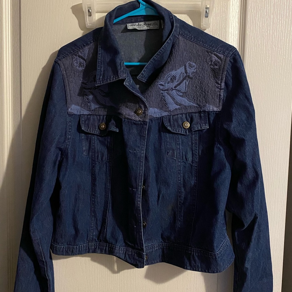 Adobe Rose Horse Jean Jacket